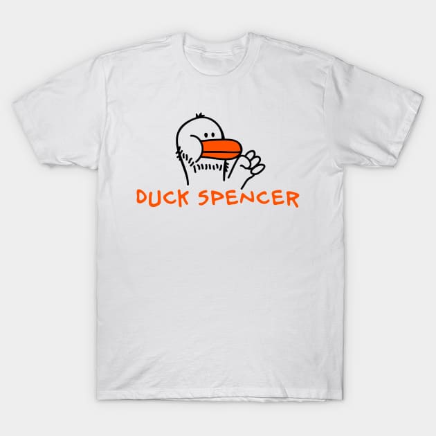 Duck Spencer T-Shirt by schlag.art